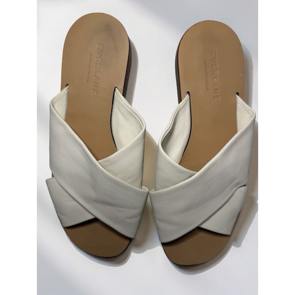 Everlane The Day Crossover Sandal CREAM Women's Size 6 Lk Nw